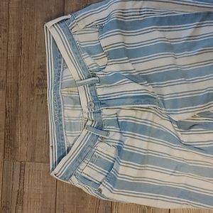 AEO Striped Mom Jeans 6R